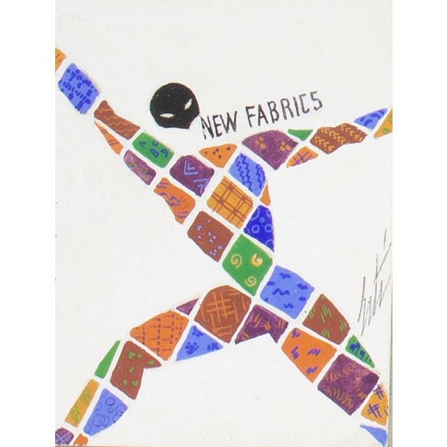 A Gouache painting by the Russian-French artist Romain de Tirtoff, also known as Erté (1892-1990). This piece features an...