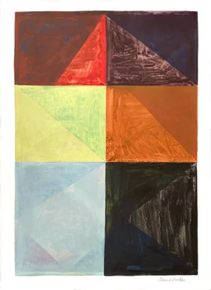 Mixed Media Geometric Composition