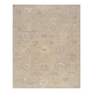 Oushak Wool Cream Area Rug, 8' 3'' X 10' 3'' For Sale