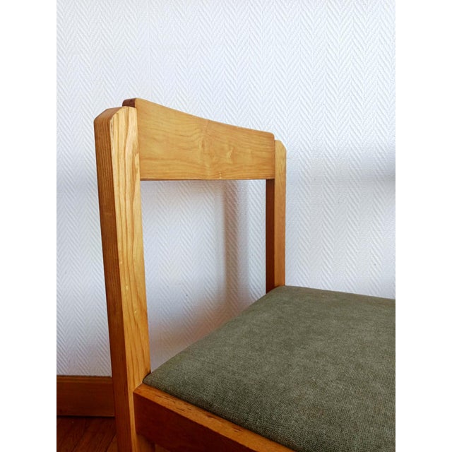Scandinavian Chairs in Elm and Fabric, 1960s, Set of 6 For Sale - Image 9 of 15