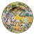 Mid-Century Italian Deruta Style Hand-Painted Faience Harvest Charger For Sale