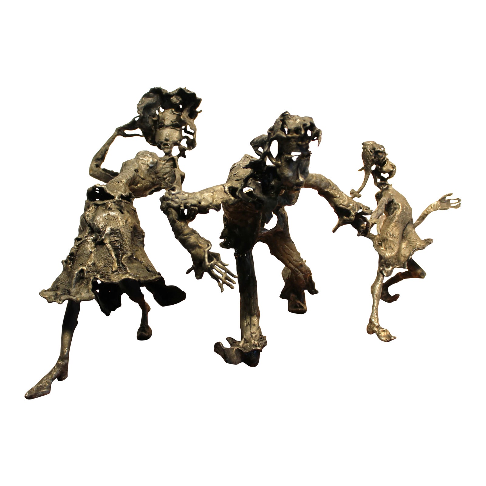 1970s Brutalist Metal Norman Rabinowitz Sculpture | Chairish