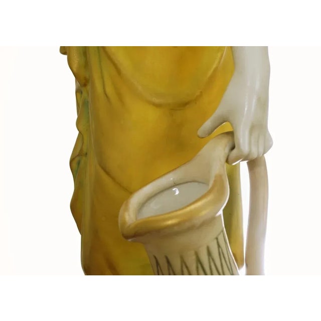 Art Nouveau Statue Amphora Austria Maiden For Sale - Image 9 of 10