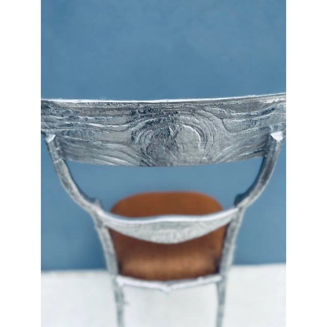 Early 21st Century Michael Aram “ Enchanted Forest” Accent Pewter Chair For Sale - Image 5 of 12