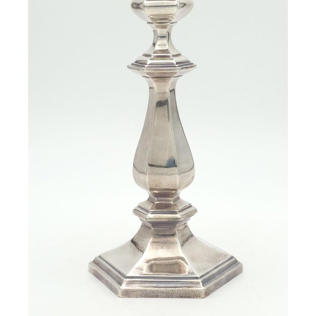 Silver Set of Four Reed & Barton Silver Plated Candlesticks, u.s.a. Circa 1900 For Sale - Image 8 of 12