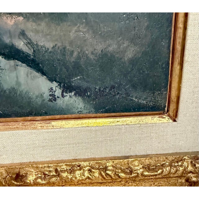 Nicolai Cikovsky, Large Modernist Oil Painting Wild Flowers in Vase WPA Artist Nicolai Cikovsky For Sale - Image 15 of 18