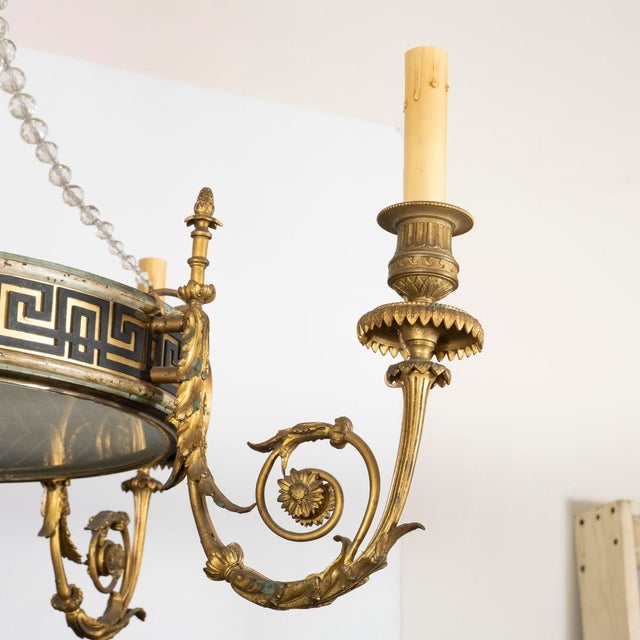 Neoclassical Motif Chandelier For Sale - Image 10 of 10
