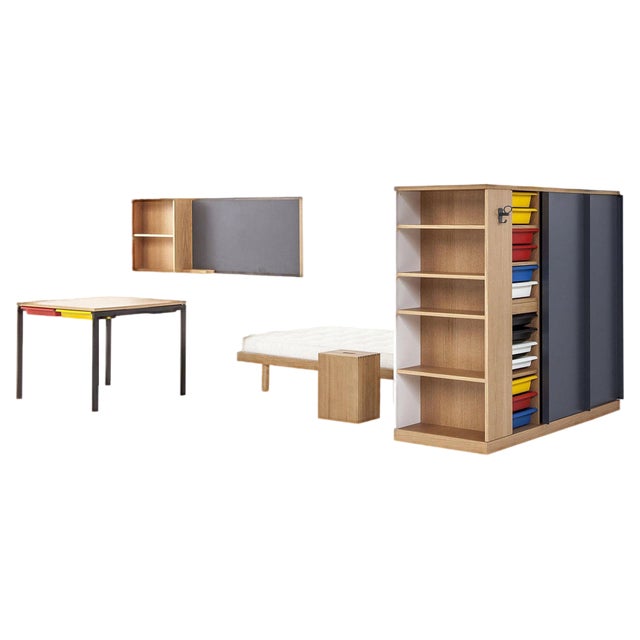 Lc35 Maison Du Brazil Living Room Set by Le Corbusier and Charlotte Perriand for Cassina, Set of 5 For Sale
