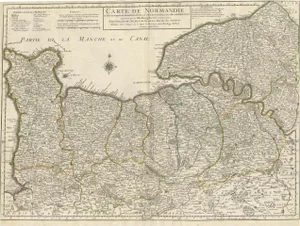 Antique Map of Normandy
