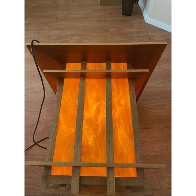 Vintage Fredrick Cooper Large Teakwood Pendant Light For Sale - Image 9 of 9