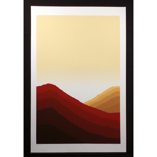 Impressionist 1980s Jim Boutwell "Sandscape I & Ii" Diptych 2 Signed & Numbered Serigraph Art Prints For Sale - Image 3 of 12