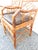 Pair of Chinese Chinoiserie Style Burnt Bamboo Armchairs For Sale - Image 12 of 17