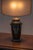 1970s French Black Glazed Ceramic Table Lamp, 1970s For Sale - Image 5 of 10