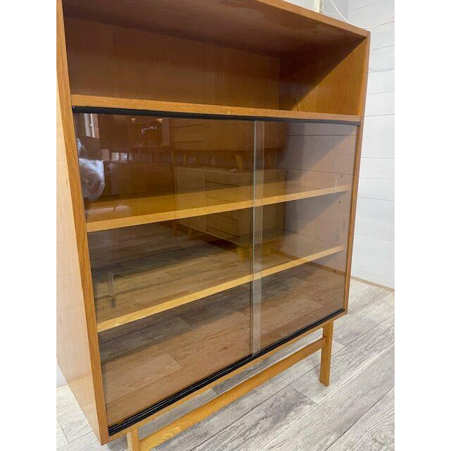 Vintage Wooden Bookcase from Jiroutek For Sale - Image 3 of 6