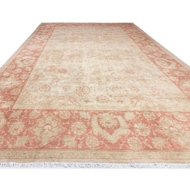 Traditional Vintage Circa 1960 Subdued Agra Design Rug 13ft 6in X 21ft 9in For Sale - Image 3 of 10