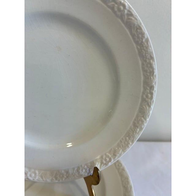 Vintage Wedgwood Embossed Bread Plates, Set of 7 For Sale In Oklahoma City - Image 6 of 11