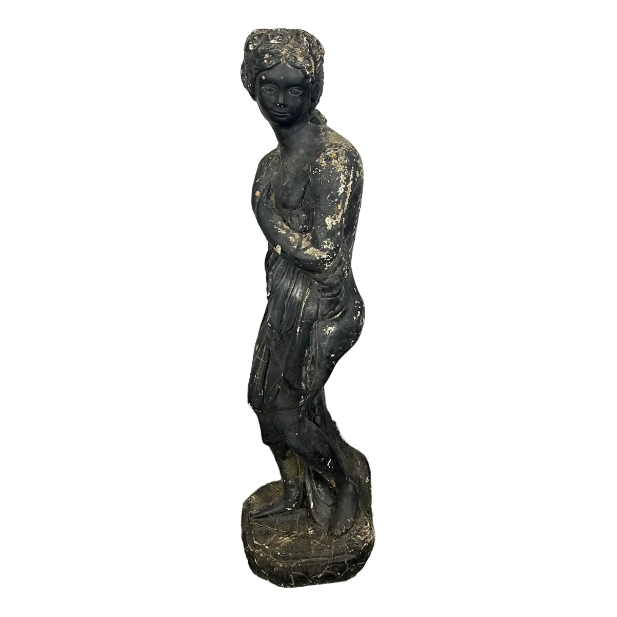 19th Century Venus Italica Ebonised Garden Statue | Chairish