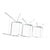 Mid-Century White Metal Mesh Nesting Garden Patio Tables or Plant Stands Woodard Styled — Set of 3 For Sale In Indianapolis - Image 6 of 7