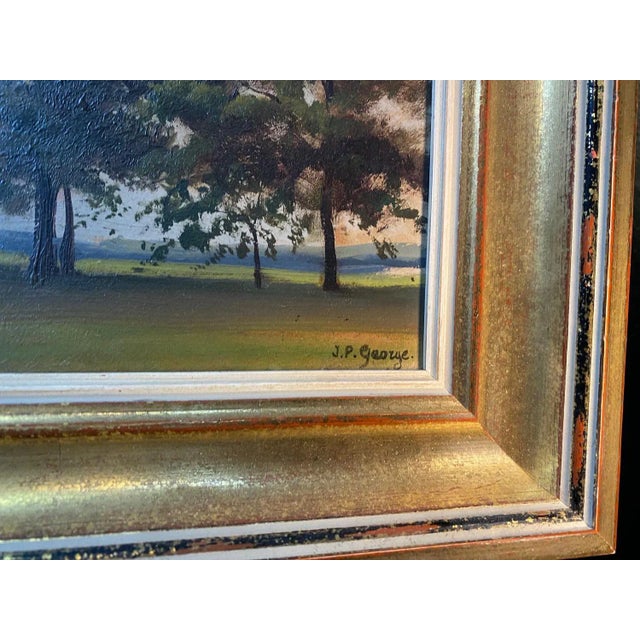 Jean-Philippe George Julliard, Countryside, Oil on Cardboard For Sale - Image 6 of 9