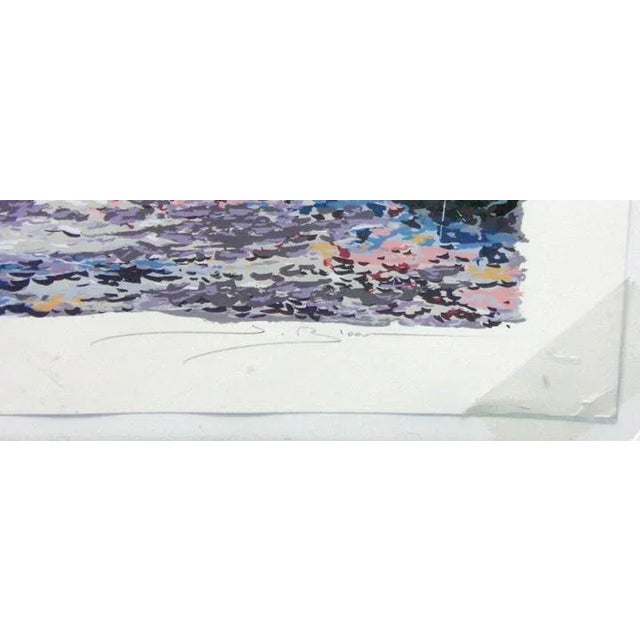 Impressionist 1990s "Morning Colors" Landscape Hand Signed Numbered Print by Steve Bloom For Sale - Image 3 of 4