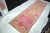 Vintage Pink Color Corridor Handmade Wool Runner For Sale - Image 4 of 11