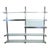 Mid 20th Century Janet Schweitzer for Pace Polished Aluminum Obra Wall Mount Shelving System For Sale