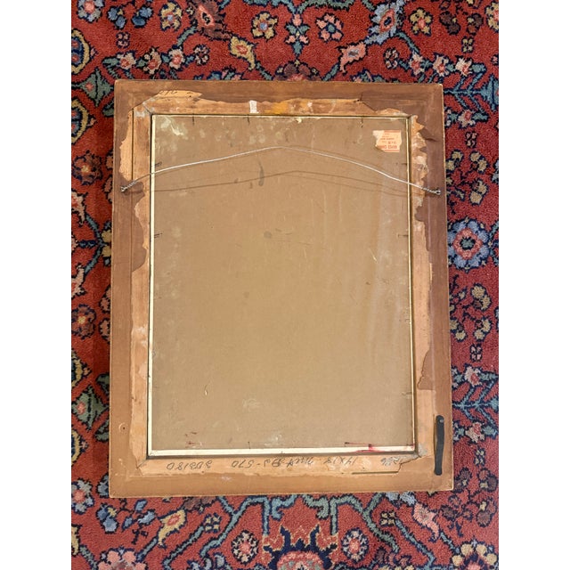 French Portrait of Alison, a Young Girl With Flowers, Circa 1940s – Signed Easley For Sale - Image 3 of 3