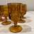 1960s Vintage Indiana Glass Amber Kings Crown Thumprint Glassware- Set of 6 For Sale - Image 5 of 7