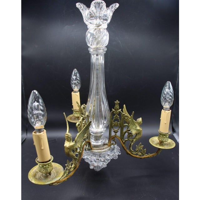 Crystal and Bronze Chandelier from the Baccarat Company, 19th Century For Sale - Image 9 of 9
