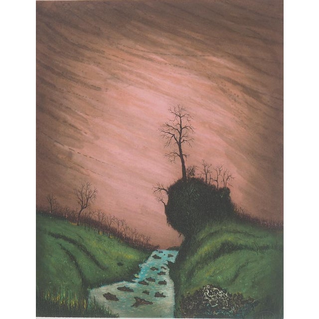 JJJ Rigal, Haute-Loire, The Allagnon Gorges, 1959, Original Etching For Sale - Image 6 of 6