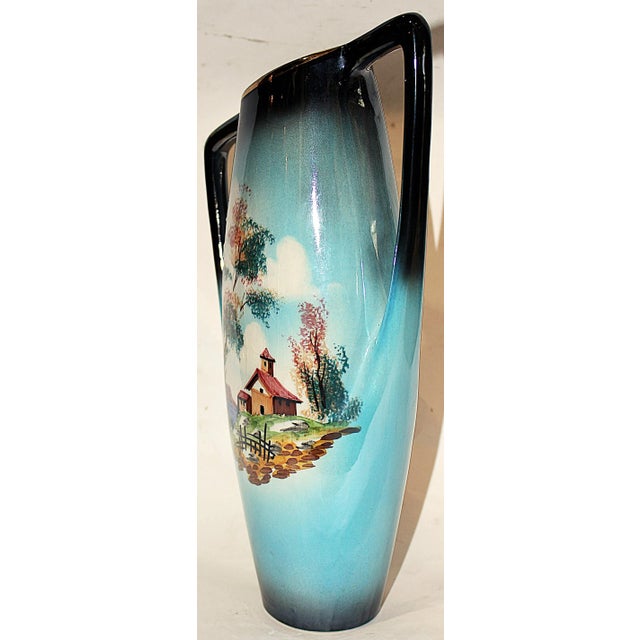 Italian Mid-Century Iridescent Vase For Sale - Image 5 of 6