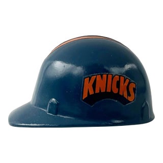 Vintage New York Knicks Blue Helmet Bottle Opener Nba Basketball Barware For Sale