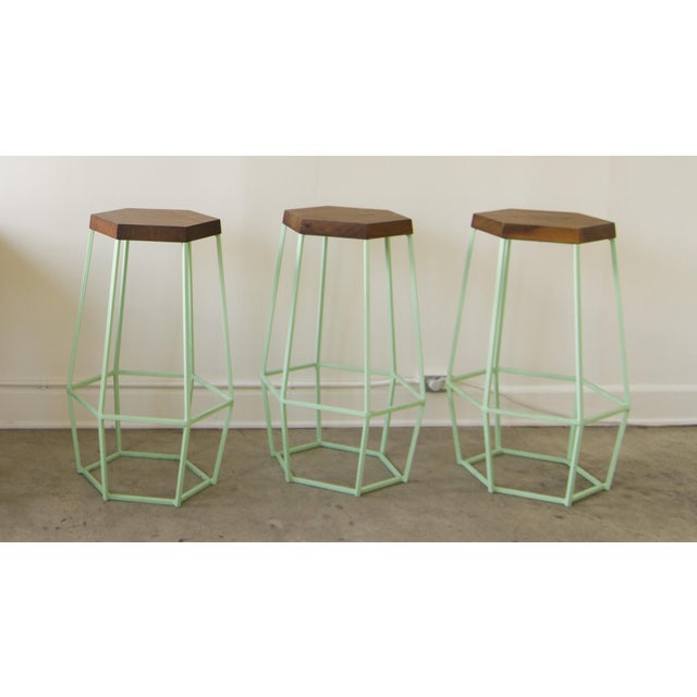 Timber & Ore Mint Bar Stool by WoodSmithe 3 Avail Chairish