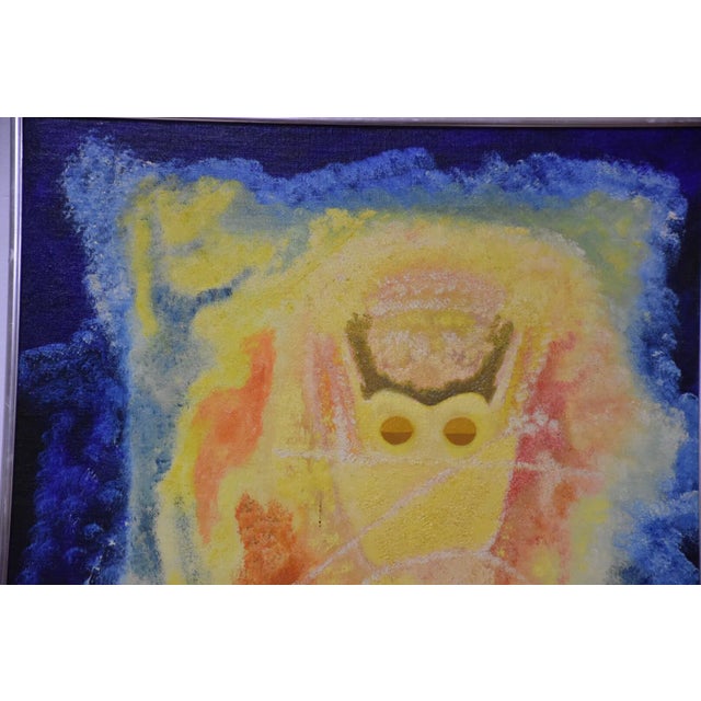 Mid-Century Modern 1970s Vintage Colorful Abstract Painting For Sale - Image 3 of 7