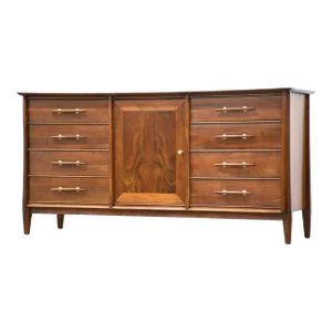 Refinished Walnut Dresser by Davis Furniture