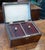 19th Century English Traditional Rosewood Tea Box With Brass Inlay For Sale - Image 4 of 8