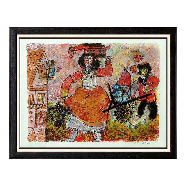 Late 20th Century Sous Le Saule, Theo Tobiasse For Sale