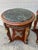 1990s 1990s Handmade Empire Style Gueridon Side Tables With a Green Marble Top and Brass Mounts For Sale - Image 5 of 10