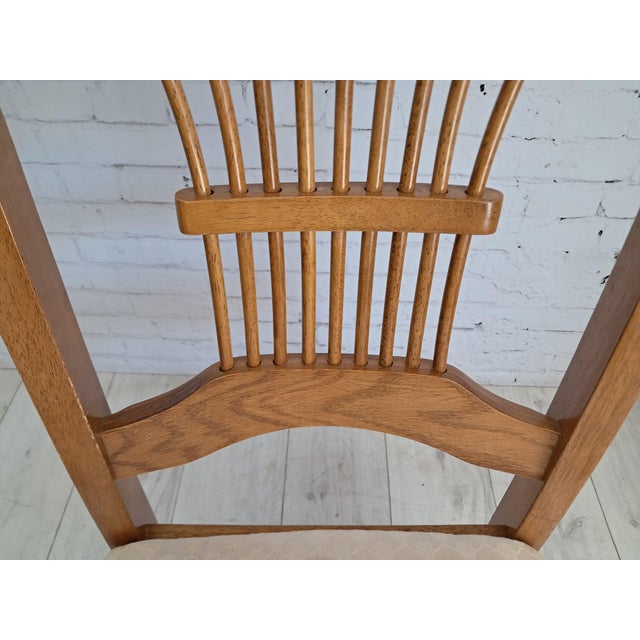 Vintage French Country Dining Chairs in Oak, 1980, Set of 4 For Sale - Image 17 of 18