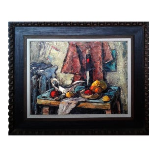 Still Life by Harry Shoulberg (American 1903-1998) Original Oil Painting For Sale