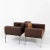 Animal Skin Set of Italian Brown Leather Lounge Chairs, 1970s For Sale - Image 7 of 15