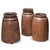 Authentic Rajasthani Storage Vessels, Mid-20th Century Discover the soul of rural India with these hand-carved wooden...
