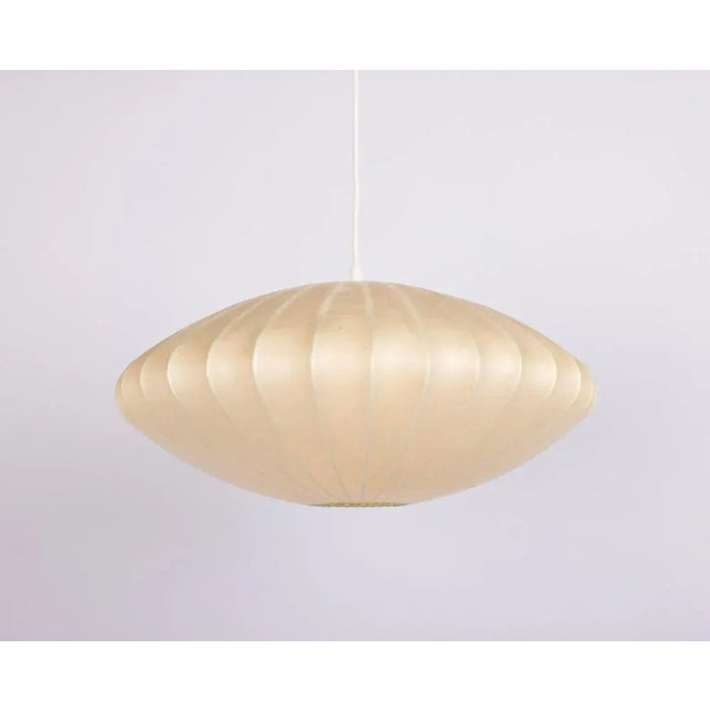 1960s Mid-Century German Cocoon Pendant Lamp from Goldkant Leuchten, 1960s For Sale - Image 5 of 10