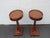 Mahogany Harp Side End Tables a Pair 6665 For Sale - Image 15 of 16