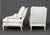 Wood Louis XVI Style White Painted Fauteuils, Pair For Sale - Image 7 of 7