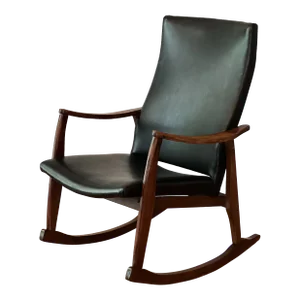 Vintage Milo Baughman-Style Rocking Chair