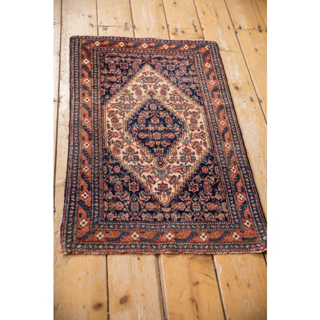 Traditional Vintage Senneh Rug Mat - 1'11" x 3' For Sale - Image 3 of 8