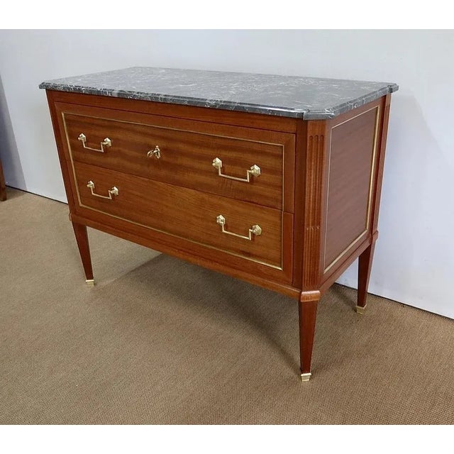 Louis XVI Style Mahogany Chest of Drawers, 19th-century For Sale - Image 3 of 18