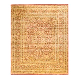Mogul, One-of-a-Kind Hand-Knotted Area Rug - Orange, 8' 3" x 9' 10" For Sale