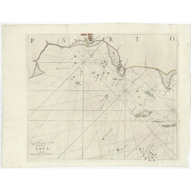 Antique Sea Charts of the Thousand Islands Between Batavia and Bantam, 1734, Set of 2 For Sale
